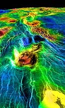 Coronae lying along a tectonic belt