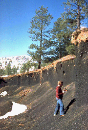 Strombolian scoria-fall deposit